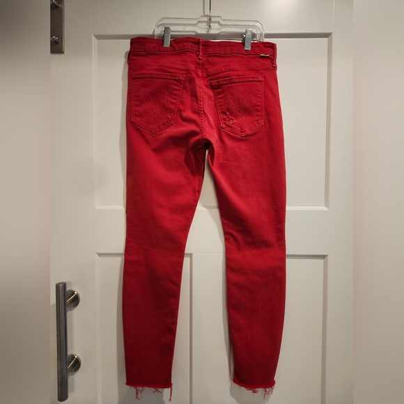 Mother Red Skinny Jeans